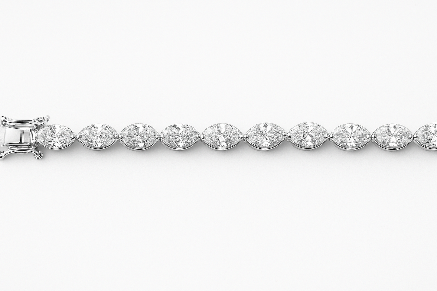 Marquise-cut tennis bracelet